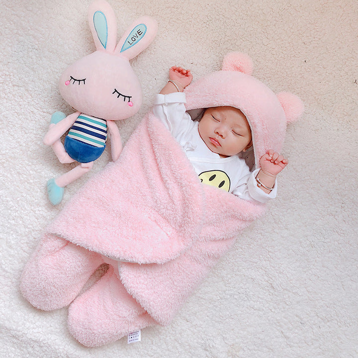 Thick Plush Baby Sleeping Bag Quilt - Comfort for Your Little One