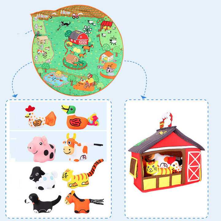 Discover the Joy of Learning with Our Baby Animal Early Education Play Blanket Toy