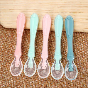Silicone Baby Feeding Spoon For Water And Soup